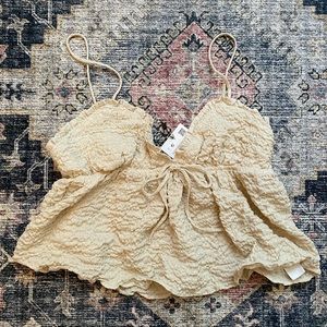 Zara Cropped Tie Tank